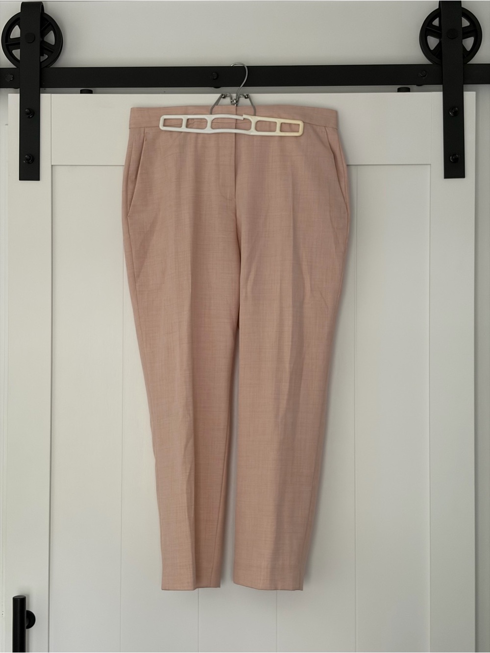 Zara Blush Pink Tailored Ankle Pants